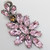 Oscar de la Renta Crystal Cluster Clip On Earrings