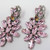 Oscar de la Renta Crystal Cluster Clip On Earrings