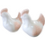  Hand Painted Pink And White Chicken Hen and Rooster Salt and Pepper Shakers 