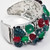 Kenneth Jay Lane KJL Art Deco Tutti Frutti Fruit Salad Cuff Bracelet