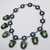 Kenneth Jay Lane KJL Treasures of the Duchess Peridot and Aquamarine Drop Necklace