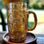 16 oz Amber Glass Cradle of Liberty Bell Beer Mug Tankard