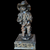 Antique Western Patinated Bronze Young Cowboy Sculpture 