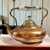  Copper Brass Tea Pot Kettle Ceramic and Copper Handle Delft Blue Holland