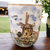 Delft Polychrome Floral Windmill Design Hand-painted Handless Mug