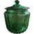 Unknown Manufacturer Mayfair Reproduction Green Floral Spray Cookie Jar & Lids