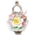 Vintage Porcelain Spring Pastel Roses Decorative Vase