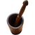 A Late 19th Century Wooden Mortar and Pestle