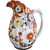 Antique Japanese Hand Painted Ribbed Pitcher