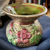 French Victorian Floral Porcelain Vase/Spittoon