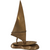 Brass Sailboat Windsurfing Sculpture Figurine