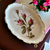 Rosenthal - Continental Pompadour Ivory Moss Rose Silver Tray