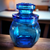 Royal Cobalt Blue Glass Small Apothecary Jar