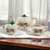 Princess Empcraft Florals Rim Green Trim Porcelain Tea Set Service