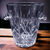 Ceska Criss-Cross & Fan Cut Design Lead Crystal Ice Bucket