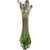 Green Stretch 4 Finger Sommerso Hand Blown Art Glass Vase