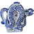 Blue & White Porcelain Dragon Shape Teapot Qianlong Nian Zhi Mark