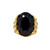 Oscar de la Renta Jet Black Monarch Statement Ring in Gold