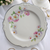 6" Homer Laughlin Fluffy Virginia Rose Platinum Trim Pink & White Flowers Bread & Butter Plate