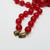 Bright Candy Red Vintage Plastic 27" Graduated Bead Necklace