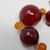 Red Cherry Amber & Honey Bakelite 18.5" Alternating Graduated Bead Choker Necklace