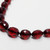 Red Cherry Amber Bakelite 35" Faceted Graduated Bead Necklace
