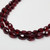 Red Cherry Amber Bakelite 44.5" Faceted Graduated Bead Necklace