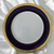 Royal Gallery Gold Buffet Scrolls Band Cobalt Blue Dinner Plate