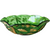 US Glass Delaware Emerald Gold Accent Large Fruit Bowl