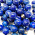 Vintage Long 54" Natural Lapis Lazuli Necklace 14k Gold Beads & 14k Clasp