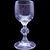 Import Assoc Claudia Platinum Trim Cordial Glass