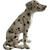 Glazed Fine China Dalmatian Dog Figurine Planter Vase