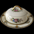 Noritake Florals Cream Band  Blue & Yellow Edge Round Covered Butter