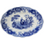6" Spode Blue Room Collection Oval Fluted Tray