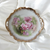 Z S & Co Scherzer Gold Filigree Pink Roses In Center Handled Torte Plate