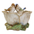 5" Love Birds Perched on the Edge Majolica Planter