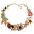 Kenneth Jay Lane Ornate Colorful Crystal Kaleidoscope Necklace in Gold