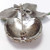 Vintage Forbidden Fruit Apple Pave Crystal & Green Enamel Pot Metal Brooch