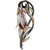Coro Carmen Miranda Hanging Enameled & Crystal Bulb Flower Brooch Pin in Gold & Rhodium Plating