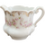 Bavarian Porcelain Hand-Painted Scalloped rim Creamer Pitcher Pink and White Floral Design