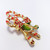 Christmas Holiday Candy Cane Festive Pin Brooch Jay Strongwater Crystal Enamel