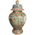A Large Chinese Famille Rose Covered Jar Hand-Painted in Macau Mid-20th Century