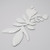 Oscar de la Renta Extra Large White Enamel Abstract Flower Statement Brooch