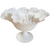Fenton Hobnail Milk Glass Compote with Ruffled Edge