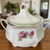 Antique Bavarian Porcelain Sugar Bowl with Lid Pink Rose Floral Made in Bavaria c.1900–1930s