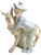 Vintage Porcelain Figurine Boy Hugging Donkey | Glazed Ceramic Farmhouse Figurine Rustic Country Décor Collectible