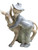 Vintage Porcelain Figurine Boy Hugging Donkey | Glazed Ceramic Farmhouse Figurine Rustic Country Décor Collectible