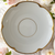 Antique O.&E.G. Royal Austria Saucer White Porcelain with Gold Gilt Trim Oscar & Edgar Gutherz c.1900s
