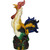 Large 22” Vintage Colorful Ceramic Rooster Statue – Hand-Painted Farmhouse Kitchen Décor