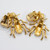 Oscar de la Renta Crystal Embellished Clip On Earrings in Gold, Insect Motif